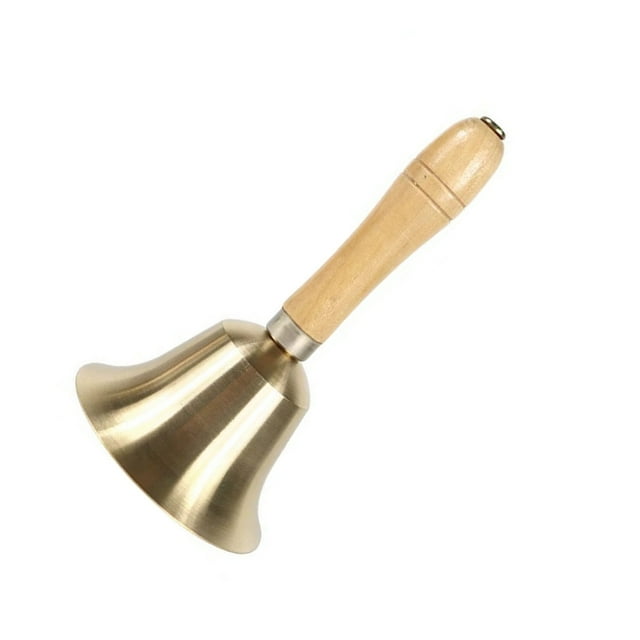 Thinsony Jingle All Way avec Cloche à Main Trio Fort Clank Facile à Jouer Instrument en Bois Rythmique en Métal