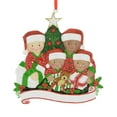thumbnail image 5 of Personalized Biracial Family of 4 in Pajamas Christmas Ornaments 2024 - Custom Home Gift Decorations, 5 of 10