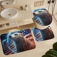 thumbnail image 6 of Animal Guardian America 4 Piece Shower Curtain Sets, with Non-Slip Rugs, Toilet Lid Cover And Bath Mat, for Bathroom Decor Set, 6 of 8