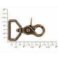 thumbnail image 5 of 3002A Antique Brass, Swivel Trigger Snap, Solid Brass-LL, 1", 5 of 8