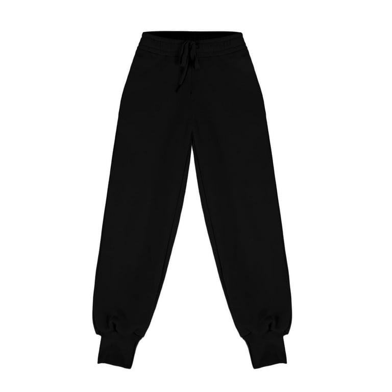 Sports Tracksuit Bottoms Boys Black Pe Joggers Boys Girls Joggers
