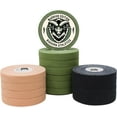 thumbnail image 3 of Bighorn Athletics Jiu Jitsu Finger Tape, Warrior Edition, 0.5-Inch x 45-feet, 8-Rolls (Military Green & Nude) - Versatile Tape for Martial Arts, Climbing, and More, 3 of 6