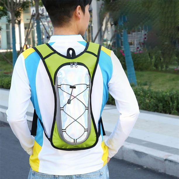 Mochila de ciclismo | Mochila de hidratación Nylon ligero | Bolsa de cordón repelente al agua de gran capacidad: 16,9"x9" para viajes de senderismo en deportes al aire libre | Negro, azul, naranja