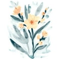 thumbnail image 2 of Vess, June Erica 20x24 White Modern Wood Framed Museum Art Print Titled - Indigo And Blush Bouquet II, 2 of 4