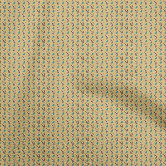 oneOone Cotton Flex Gamboge Yellow Fabric Asian Block Sewing Craft Projects Fabric Prints By Yard 40 Inch Wide