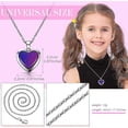thumbnail image 5 of Heart Mood Locket Necklace For Kid ,girls Stainless Steel Temperature Sensing Color Changing Love Shape Mood Necklace Birthday Gift Valentine's Day, 5 of 5