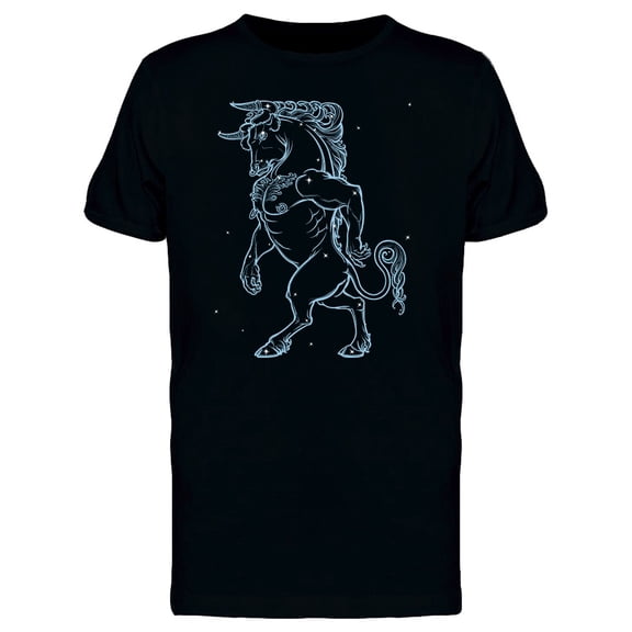 Drawing Of Minotaur Night Sky T-Shirt Men -Image by Shutterstock, Male 4X-Large