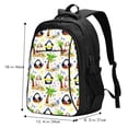 thumbnail image 4 of Yiaed Penguins On The Beach Print Laptop Backpack,Business Travel Durable Laptops Backpack with USB Charging Port,Water Resistant College Computer Bag, 4 of 5