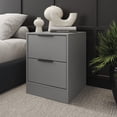 thumbnail image 6 of Kappesberg Fresno Gray 2-Drawer Nightstand Set of 2 – Modern Design, 17.7"W - for Adults and Teens, 6 of 6