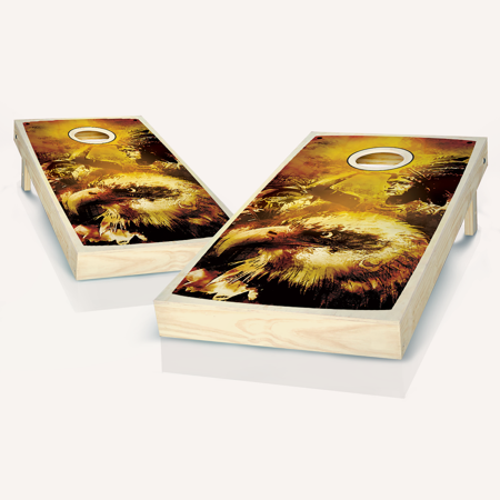 Skip's Garage Native Solid Wood Cornhole Board Set