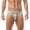 #507-Gray, variant on Men's High Cut Seamless Invisible Transparent Low Waist Slim Fit Solid Color Thong Underwear Beige Gifts for Father M