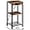 Rustic Brown + Black, variant on Tall End Table with Charging Station, 29.7 Inch Small Tall Side Table, 3-Tier Telephone Table, Small Entryway Table, High Nightstand for Living Room, Bedroom, Hallway, Rustic Brown
