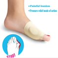 thumbnail image 2 of 1  protectoras para el dolor de juanetes de tela para hombre acolchadas de silicona shamjiam Soporte de hallux valgus, 2 of 9