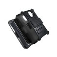 thumbnail image 3 of for 5.5" Alcatel OneTouch POP 3 FLINT Pixi Glory Case Belt Clip Holster Phone Case 2 Kick Stands Hybrid Armor Shock Bumper Cover Black, 3 of 4
