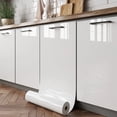 thumbnail image 3 of Glossy White Stickers Vinyl Self Adhesive Waterproof Oil Proof Sticker Kitchen Counter Panels Furniture Renovation Wallpaper, 3 of 9