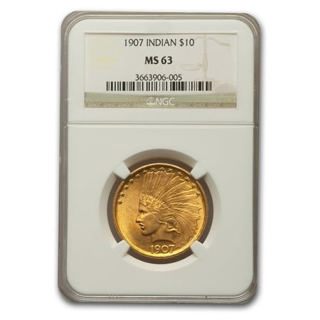 1907 $10 Indian Gold Eagle MS-63 NGC
