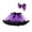 Purple, variant on Zylarhe Girls Halloween Party Dance Ballet Tulle Skirt with Bow Hairpin Set for Kids Multicolor 2-4 Years