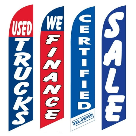 4 Advertising Swooper Flags Used Trucks We Finance Certified Pre Owned Sale