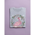 thumbnail image 3 of A Merry Christmas Flamingo T-Shirt Women -Smartprints Designs, Female XX-Large, 3 of 4