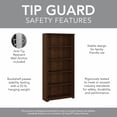 thumbnail image 3 of Bush Furniture Cabot L Shaped Desk with Hutch & Bookcase in Modern Walnut, 3 of 10