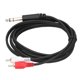 thumbnail image 2 of Cable de audio RCA macho a doble RCA macho de 6,35 mm, adaptador de audio de 1,5 m, cable divisor, 2 of 10