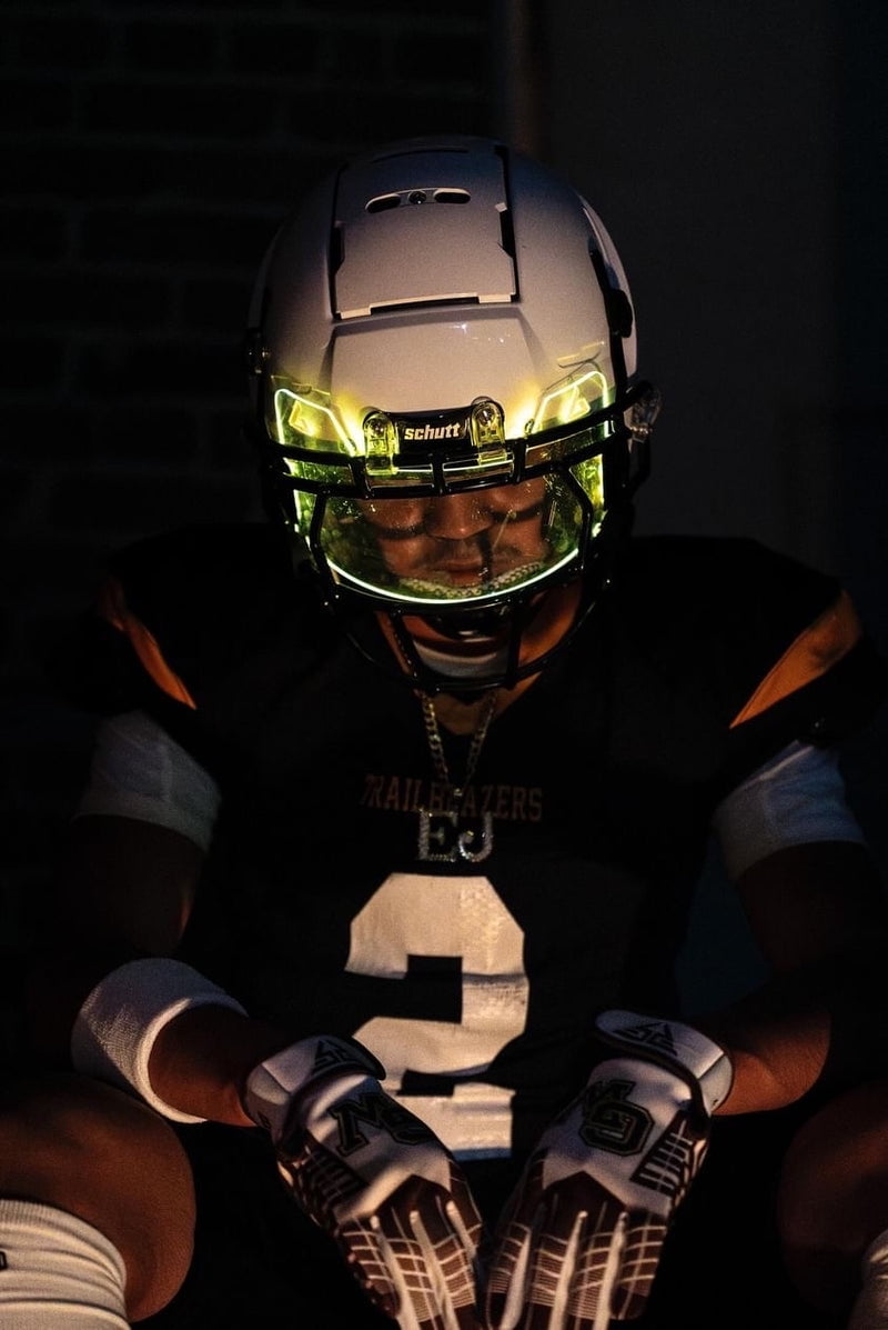 GalaxyVisors LED Football Visor – Rechargeable Light-Up Visor