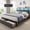 Gray, variant on Bolvdo Full Bed Frame with Headboard and Storage, 2-Tier Storage Headboard & Foot-Board Drawers, Rustic Grey