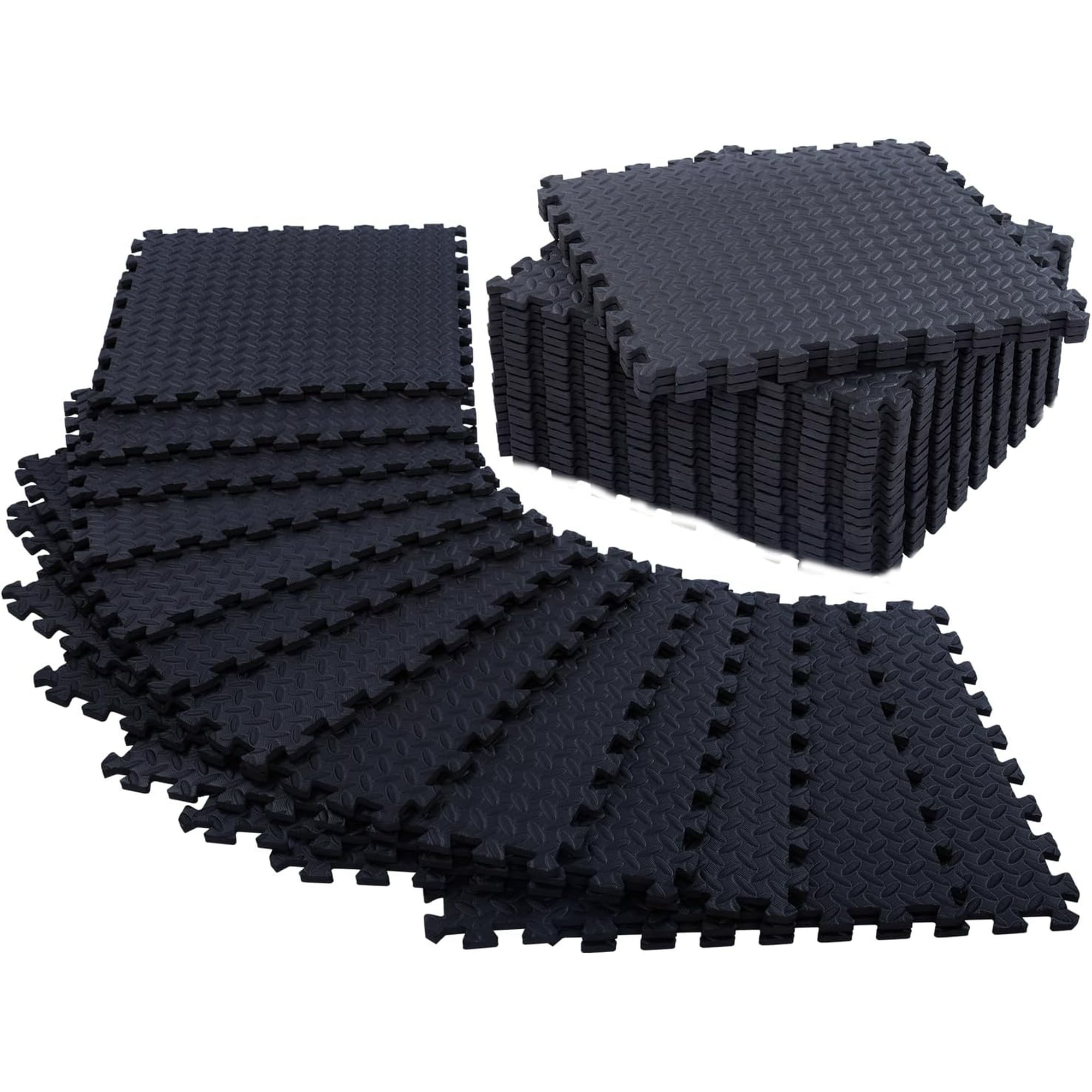 24 PACK 96 SQFT 1 2 Extra Thick Floor Exercise Mat for Home Gym or Floor Padding for Kids High Density EVA Interlocking Foam Floor Tiles for Gym Equipment Play Area Yoga