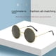 thumbnail image 4 of Gafas de sol redondas de metal retro Tendencia de moda Gafas de sol redondas para hombres y mujeres Opción de equipo de viaje Gafas, 4 of 6