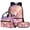 Candy Rainbow Axolotl, variant on Happy Capybara Backpack with Lunch Box Pencil Case 3 Piece School Bookbag Elementary Middle School Backpack Capybara Book Bag Lunchbag Pencil Bag for Boys Girls