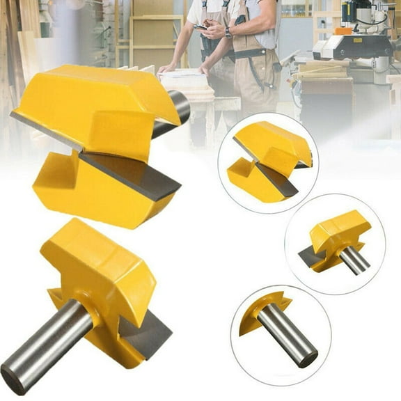 1/2" Shank 2-1/4" Cleaning Bottom Router Bit Milling Cutter for Planing