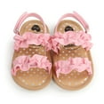 thumbnail image 6 of 0-18M Baby Girls Flower Pleated Outdoor Sandals Summer Princess Shoes0-18M, 6 of 7
