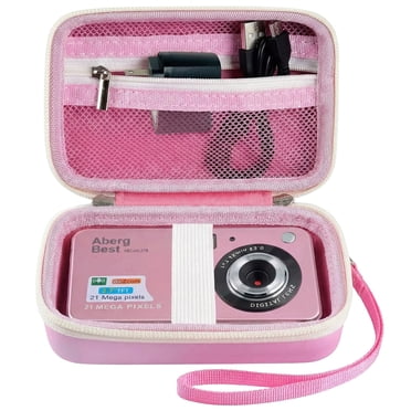 Digital Camera Case Compatible with CAMKORY/ for YISENCE/ for VAHOIALD/ for Kodak Pixpro -Pink