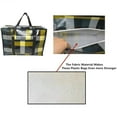 thumbnail image 3 of 4 Pcs of Large Reusable Hard Plastic Fabric Shopping, Laundry, Moving, Storage Bag with Zipper (19.5"x13.5"x7.5") (Assorted Colors), 3 of 6