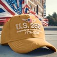 thumbnail image 3 of 250th Anniversary Hat,Adjustable U.S. 250th Anniversary Tribute Cap, Patriotic Hats, 3 of 6