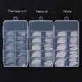 thumbnail image 2 of 100Pcs Boxed Half Stick Ballet Piece Fake Nail Piece Nail Tool (Transparent), 2 of 9