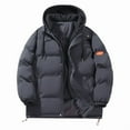 thumbnail image 4 of Sakmal Oversized Winter Jackets for Women Puffer Hooded Outerwear Quilted Down Coat Windbreaker Gray Waterproof Jackets for Women, 4 of 5