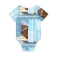 thumbnail image 2 of Rocae Funny Cat Taking a Bath for Baby Climbing Clothes Soft Baby Romper for Active Infants Comfortable and Breathable Crawling Jumpsuit Unisex Baby Outfit 6 Months, 2 of 8