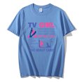thumbnail image 3 of Camiseta con estampado gráfico para hombre y mujer, camisa Vintage de manga corta, 100% algodón, a la moda, 3 of 5