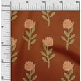 thumbnail image 2 of oneOone Rayon Maroon Fabric Floral Craft Projects Decor Fabric Printed By The Yard 56 Inch Wide, 2 of 4