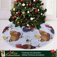 thumbnail image 6 of FMSHPON Easter Tree Skirt Colorful Eggs Bunny Xmas Christmas Tree Skirt Stand Mat for Holiday Party Decoration Indoor Outdoor 36 inches, 6 of 6