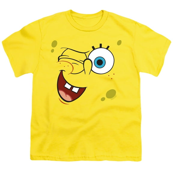 Spongebob Winking Face Unisex Youth T Shirt