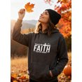 thumbnail image 4 of Christian Gospel Hoodie for Men Women, Faith Pullover Hooded Sweatshirt, Cozy Cotton Poly Blend, Inspirational Casual Outfit, 4 of 5