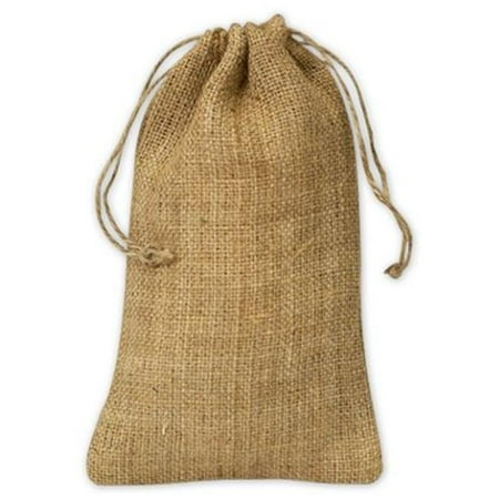 Deluxe Small Business Sales 925-21 5.75 x 9.75 in. Burlap Cloth Bags, Brown