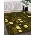 thumbnail image 2 of Ahgly Company Indoor Rectangle Patterned Dark Yellow Green Area Rugs, 8' x 10', 2 of 6