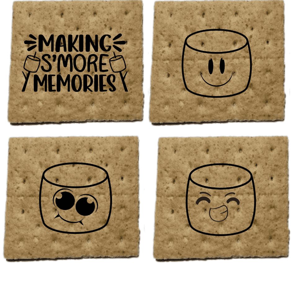 Graham Crackers | Individually Wrapped | 24 x 2 sets = 48 units | SMORES design | Ready for S'mores or Snacks