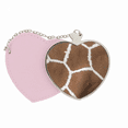 thumbnail image 1 of Girafe Plume Design Miroir Voyage Sac à Main Maquillage Coeur Rose, 1 of 4