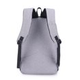 thumbnail image 4 of Mochila para ordenador portátil para viajes, mochila antirrobo para ordenador portátil para hombres, mochila de negocios, mochila de trabajo con puerto de carga USB, gris, 4 of 5