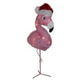thumbnail image 3 of Northlight 24" Pink Flamingo in Santa Hat Outdoor Christmas Decoration, 3 of 5