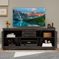 thumbnail image 2 of Uforic Farmhouse TV Stand for up 65" TVs, Entertainment Center Console Table for Living Room, Dark Oak, 2 of 8